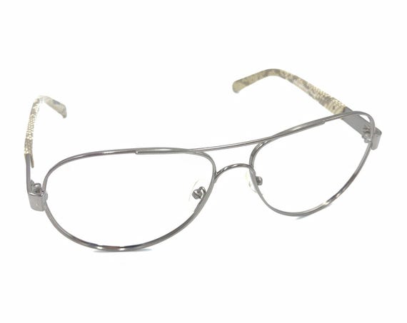 Tory Burch TY6010 Aviator Gunmetal Snakeskin Sunglasses Tory Burch TY6010 NO LENSE Gunmetal Snakeskin Aviator  main image 4
