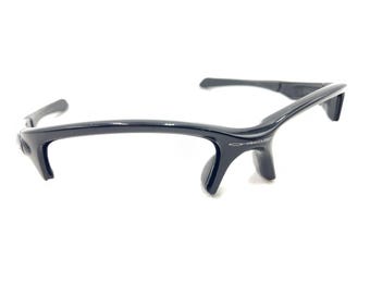 Gafas de sol Oakley Quarter Jacket con montura envolvente de media montura en negro pulido 125 Sports