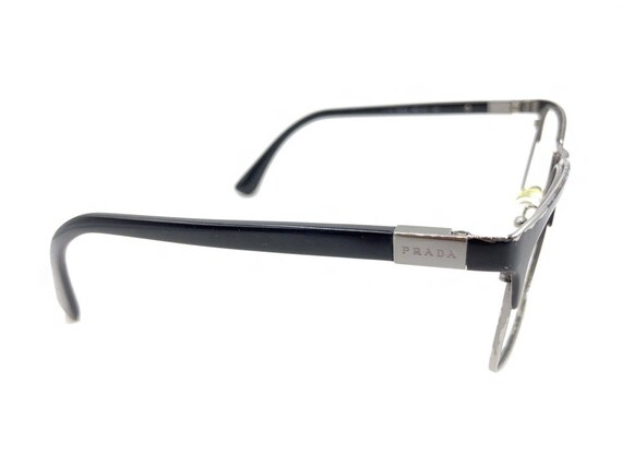 Prada VPR 54T 1BO-1O1 Black Silver Eyeglasses Fra… - image 4