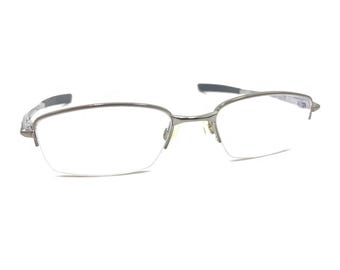 Oakley OX3165-0251 Polished Gunmetal Silver Half Rim Eyeglasses Frames 51-18 137