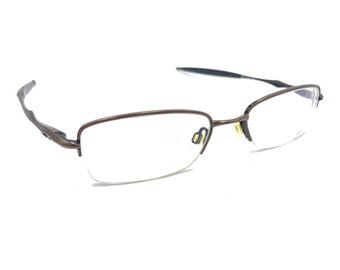 Oakley Sculpt 2.0 Toast Brown Half Rim Eyeglasses Frames 50-18 139 Designer