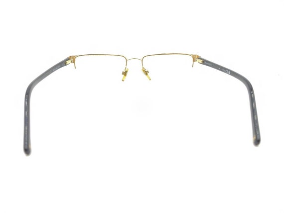 Chanel 2099 323 Gold Black Half Rim Eyeglasses Fr… - image 5