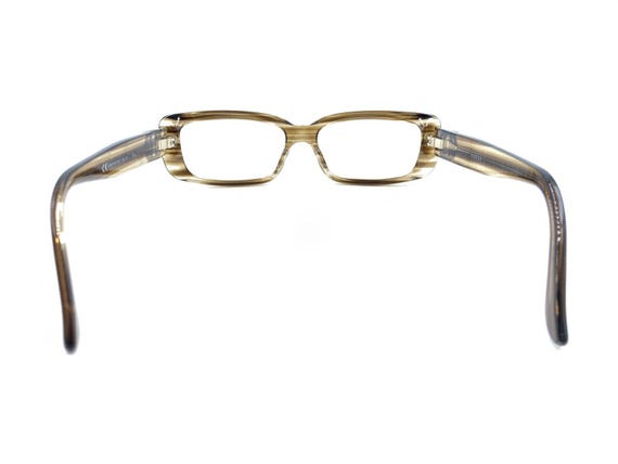 Gucci Striped Translucent Brown Rectangle Sunglas… - image 5