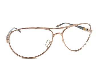 Oakley Feedback OO4079-01 Rose Gold Brown Aviator Sunglasses Frames 59-13 135