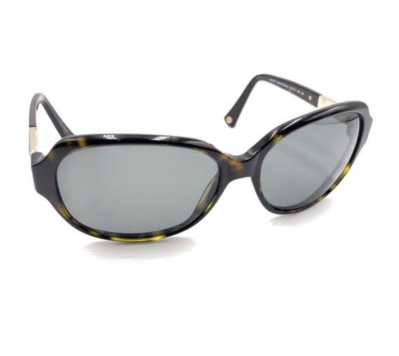 Coach Classic Black with Tortoise Arms Half-Rim Sunglasses - Women New No CASE Coach HC8232 sunglasses for women in Dark Tortoise main image 4