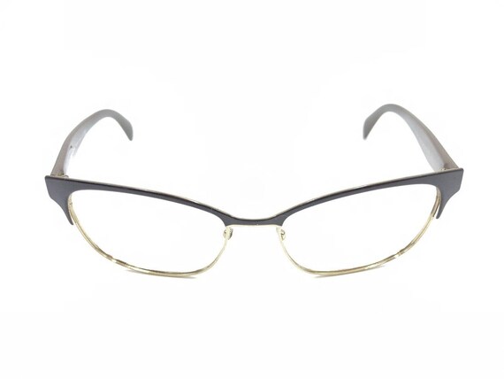 Prada VPR 65R DHO-1O1 Brown Gold Cat Eye Eyeglass… - image 2