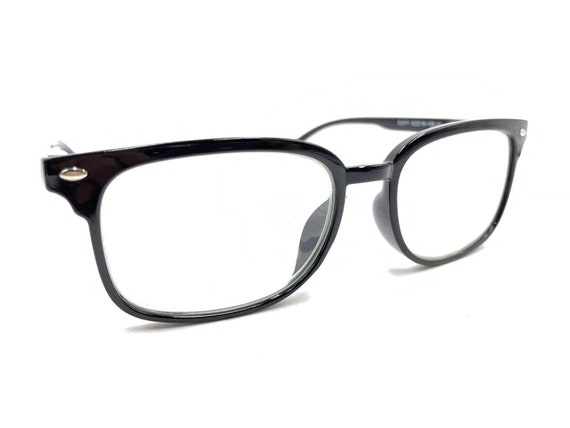 DJ011 Retro Black Rectangle Eyeglasses Frames 52-… - image 1