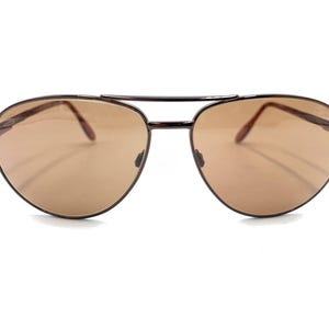 Serengeti Apogee 6684 2000 Brown Aviator Sunglasses Brown Lens Japan Men Women image 6