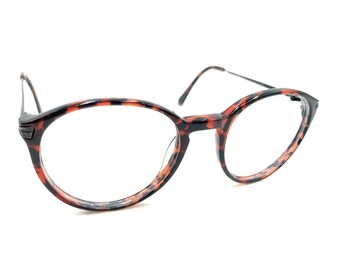 California Tortoise Brown Black Round Eyeglasses Frames 135 Designer Men Women