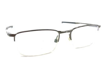 Oakley Barrelhouse 0.5 OX3174-0253 Pewter Half Rim Eyeglasses Frames 53-18 139