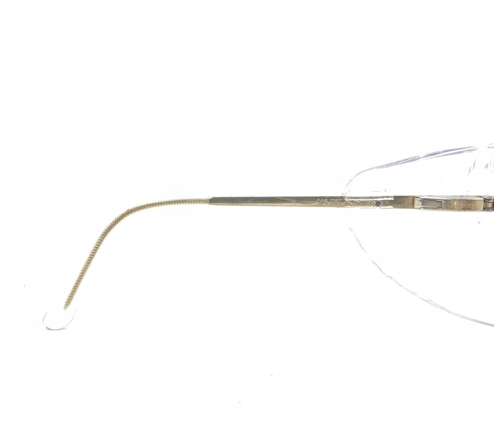 American Optical Aosafety Gold Aviator Eyeglasses Frames 56  display picture 1