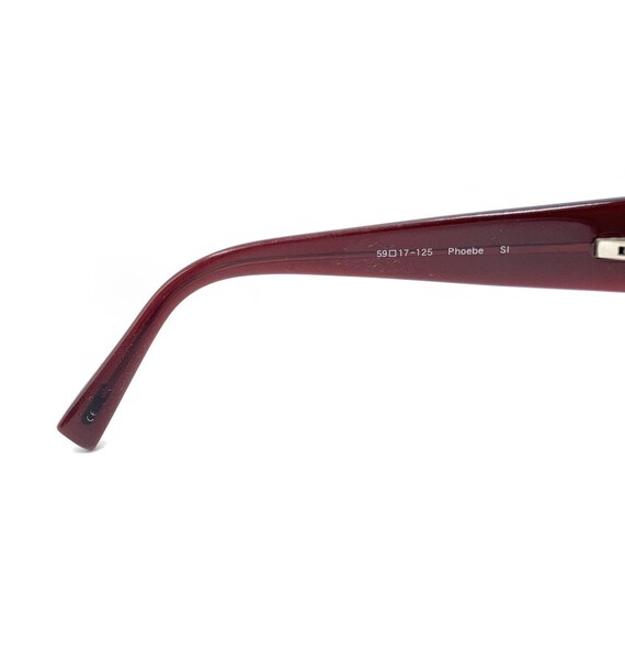 Oliver Peoples Phoebe SI Red Rectangular Sunglasses Frames  display picture 3
