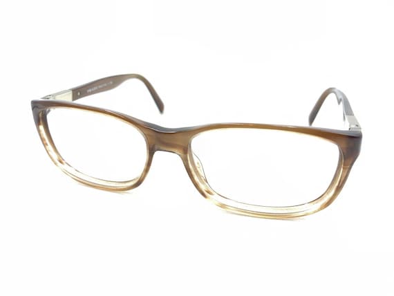 Prada Translucent Brown Rectangle Eyeglasses Fram… - image 8