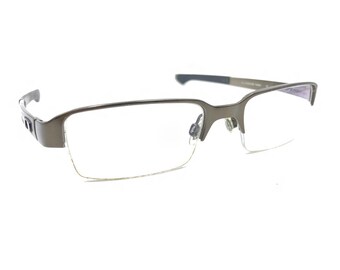 Oakley Boomstand OX5042-0352 Pewter Brown Half Rim Eyeglasses Frames 52-19 140