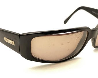Versace MOD 8071 707 Sunglass FRAMES ONLY Black Orange Full  display picture 1