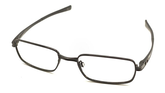 Oakley Matte Black Slim Rectangle Eyeglasses Fram… - image 8