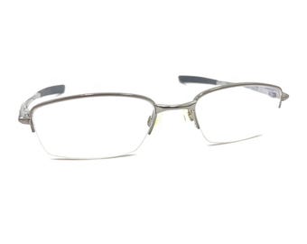 Oakley OX3165-0251 Polished Gunmetal Silver Half Rim Eyeglasses Frames 51-18 137