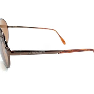 Serengeti Apogee 6684 2000 Brown Aviator Sunglasses Brown Lens Japan Men Women image 7