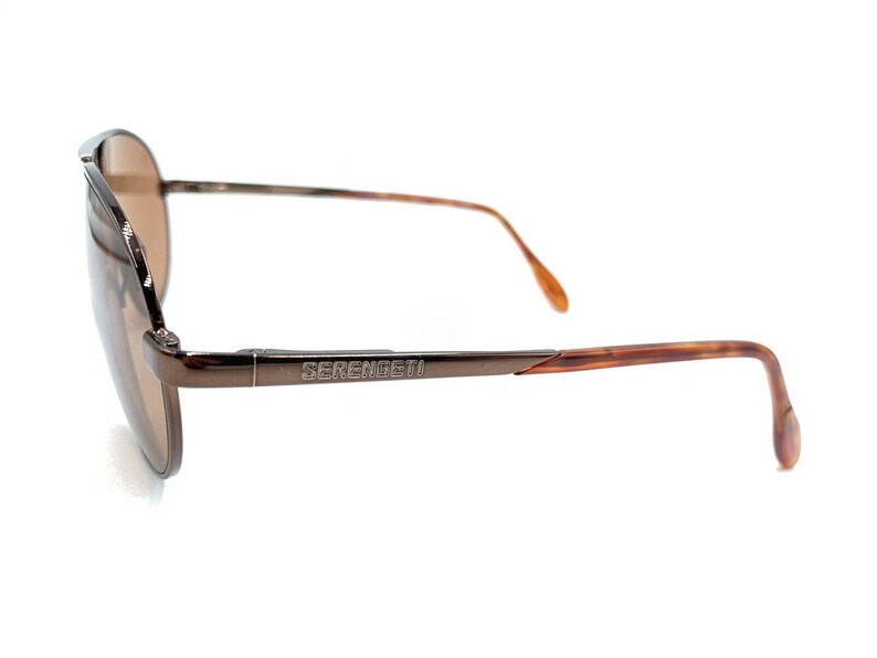 Serengeti Apogee 6684 2000 Brown Aviator Sunglasses Brown Lens Japan Men Women image 7