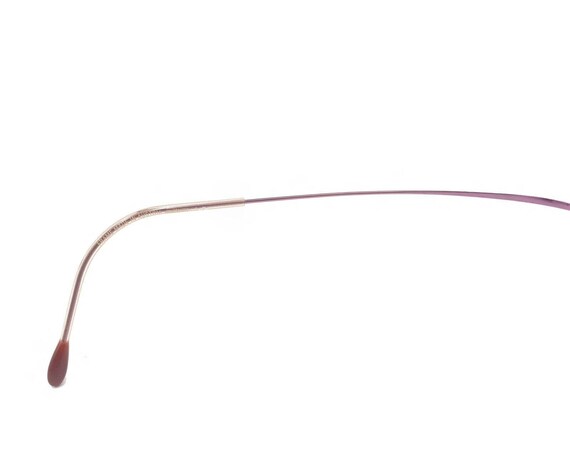 Silhouette 7395 40 6057 Titanium Pink Rimless Eye… - image 10