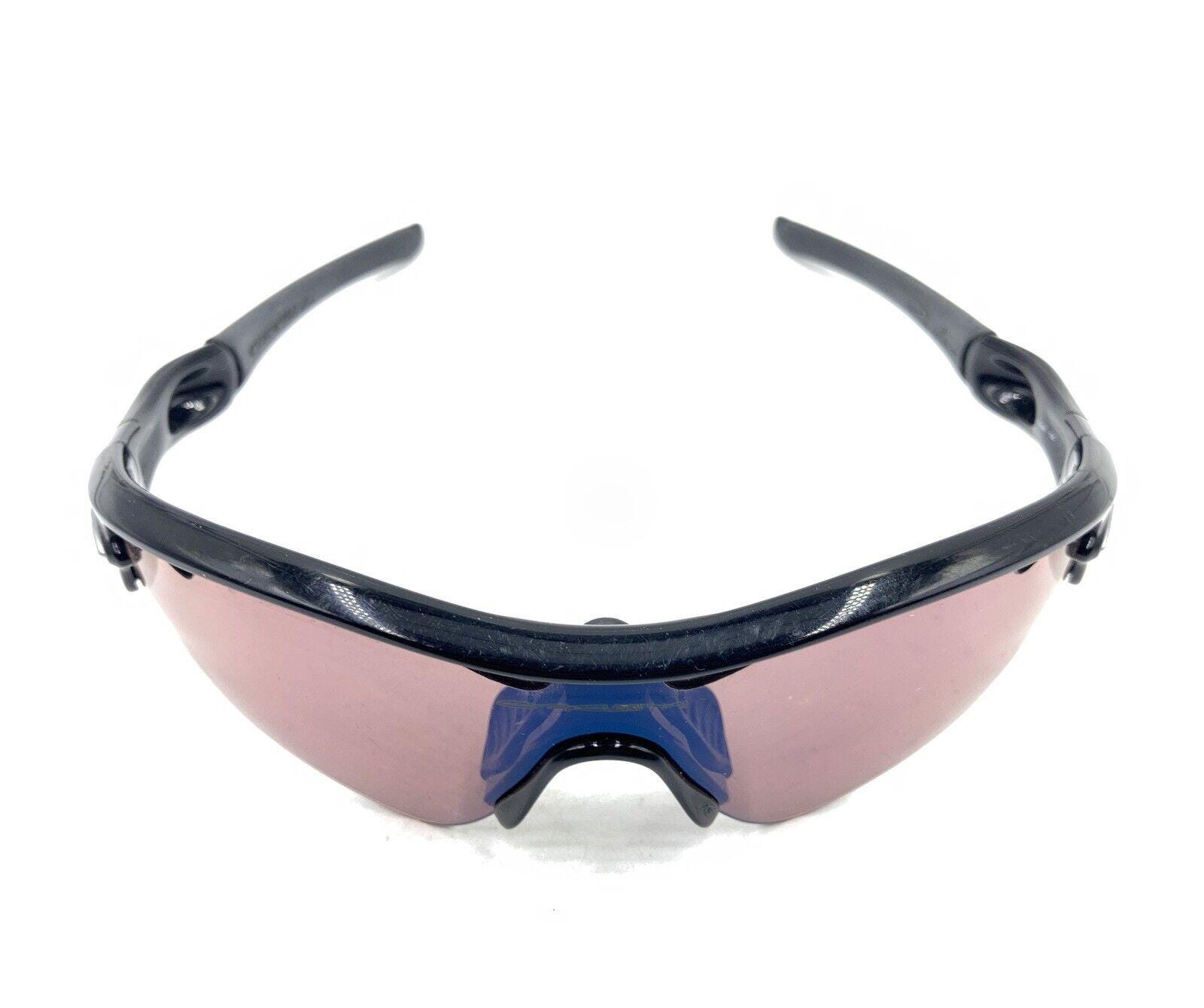 Oakley Radar 09-686 Black Half Rim Wrap Shield Sunglasses  display picture 1