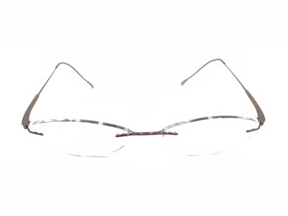 Silhouette 7719 40 6054 Titanium Brown Rimless Eyeglasses  display picture 2
