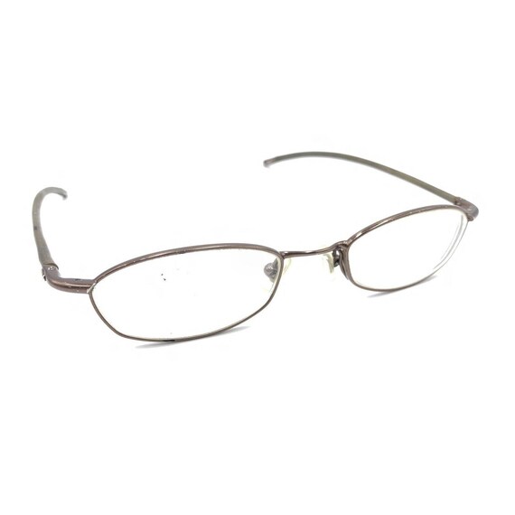 Nike Flexon Brown Bronze Metal Oval Eyeglasses Frames Designer