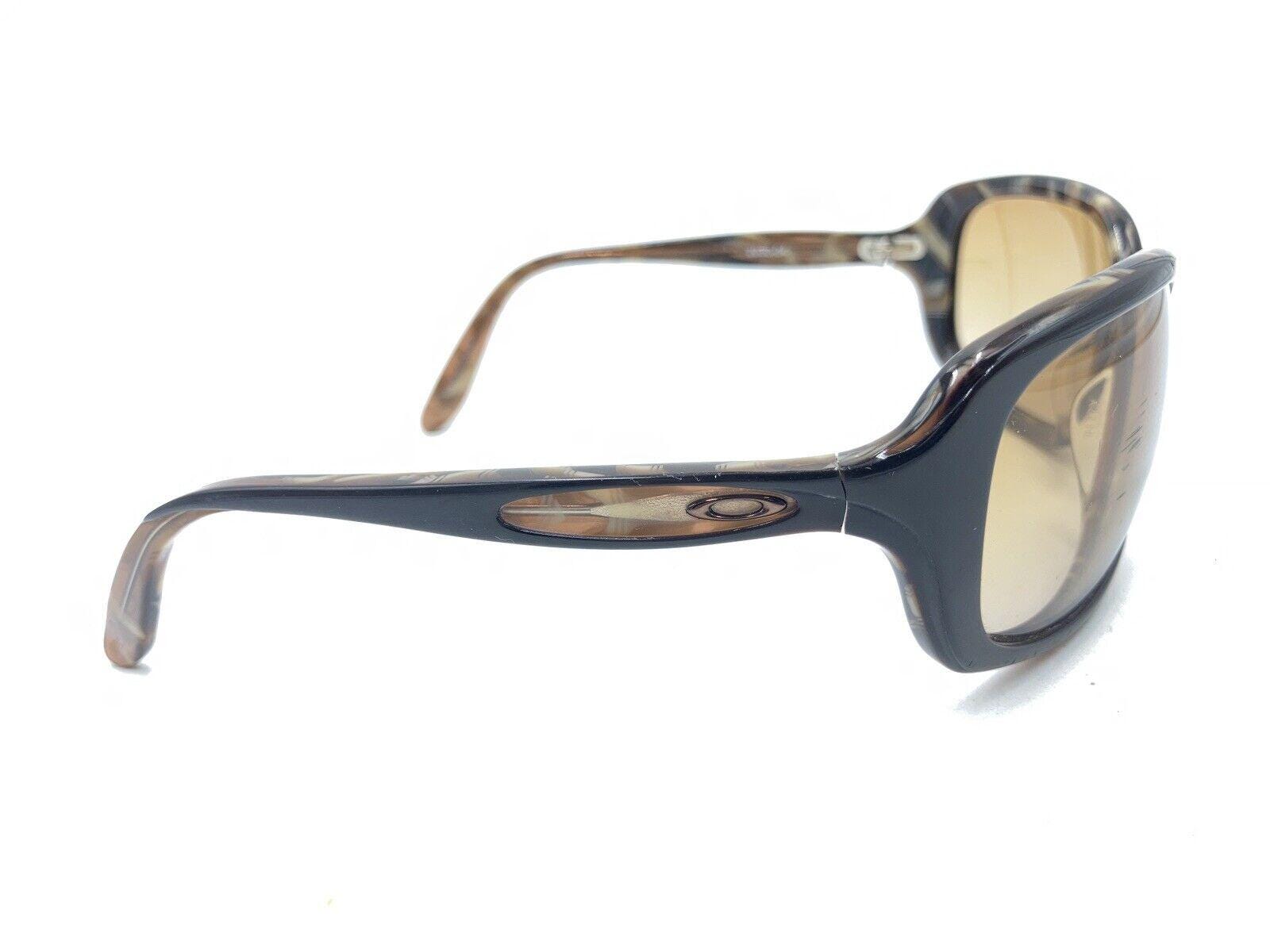Oakley Disguise 2030-04 Brown Rectangle Wrap Sunglasses 