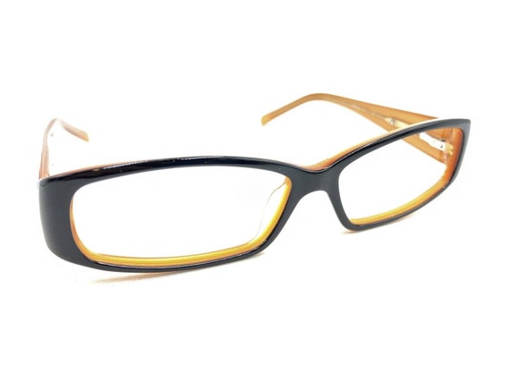 Prada VPR 10H 2BX-1O1 Black Silver Orange Eyeglas… - image 1