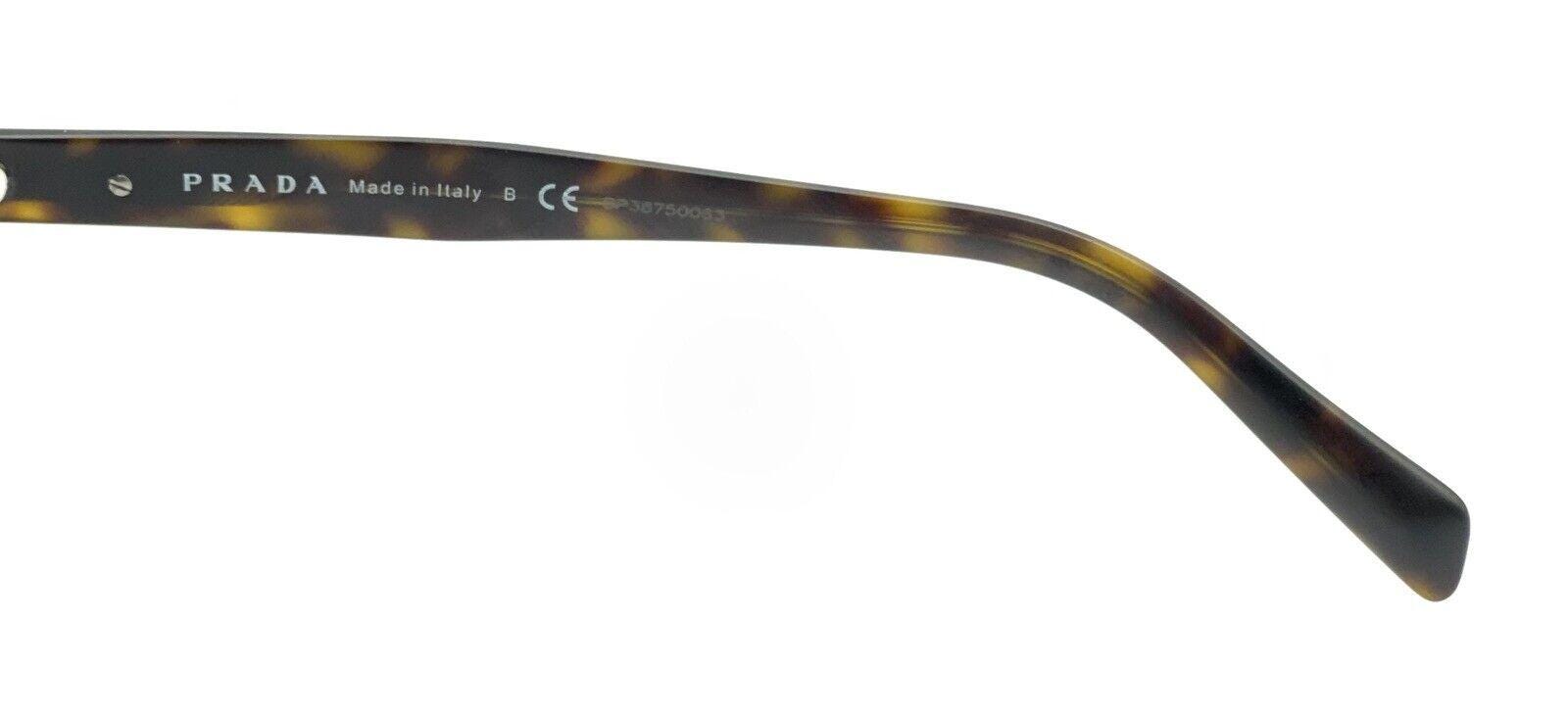 Prada NEW VPR 06R TV6-101 Tortoise Brown Wood Eyeglasses Frames 53