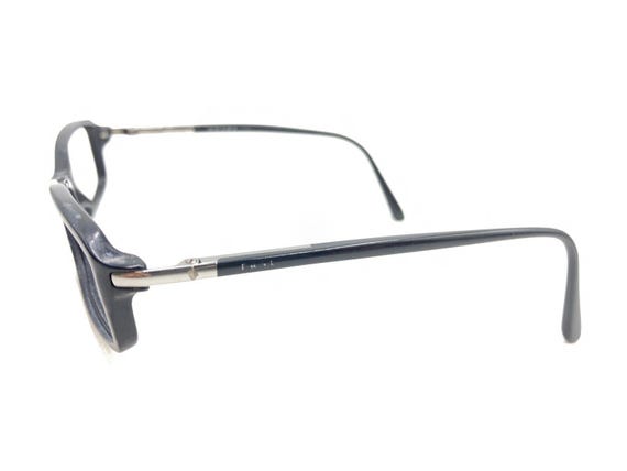 Prada Black Silver Rectangle Eyeglasses Frames 52… - image 7