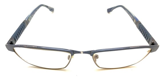 Flexon Latitude E1110 412 Blue Rectangle Eyeglass… - image 3
