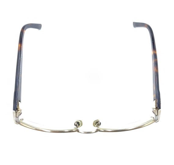 Gucci Gold Brown Tortoise Rectangle Eyeglasses Fr… - image 3