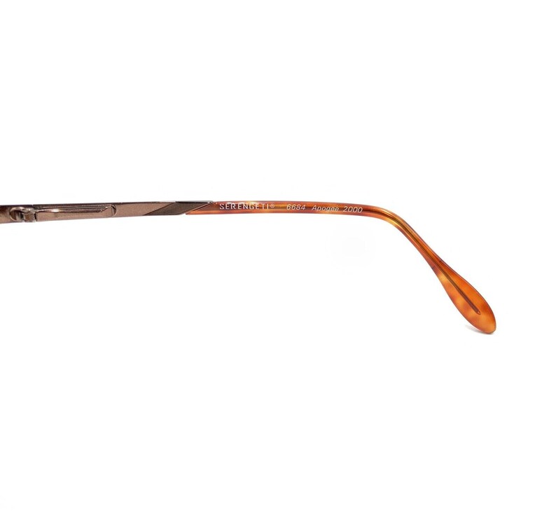 Serengeti Apogee 6684 2000 Brown Aviator Sunglasses Brown Lens Japan Men Women image 9