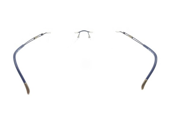 Silhouette 5521 70 4540 Titanium Blue Rimless Eye… - image 5