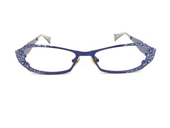 Jean Lafont Escapade 367 Blue Metal Eyeglasses Fr… - image 6