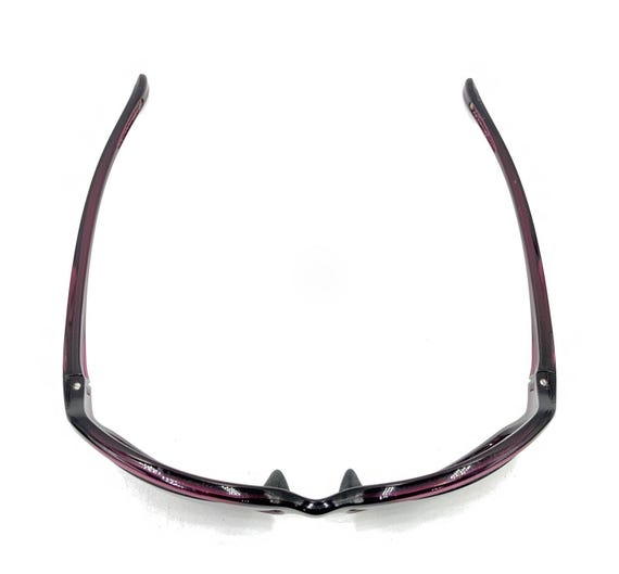 Oakley Translucent Purple Rectangle Wrap Sunglass… - image 3