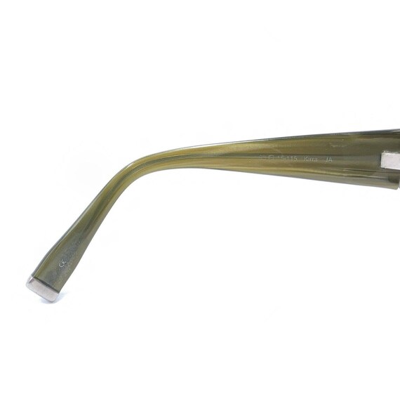 Oliver Peoples Kirra JA Brown Green Rectangular Sunglasses  display picture 3