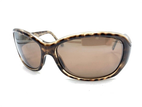 Maui Jim Brown Tortoise Rectangle Wrap Sunglasses… - image 8