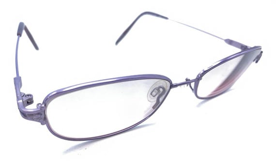Marchon Flexon 970 Purple Rectangle Eyeglasses Fr… - image 1