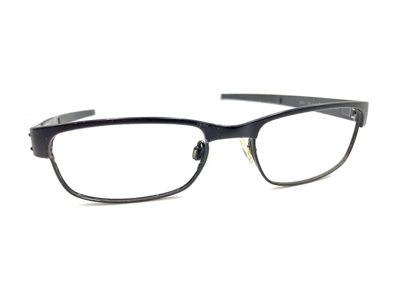 Oakley Metal Plate 22-198 Matte Black Metal Eyeglasses Frames 53-18 140 Sports image 1
