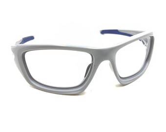 Oakley Valve Matte Grey Navy Blue Wrap Gafas de sol Monturas 130 Deportes Hombres Mujeres