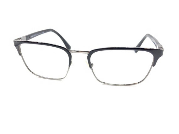 Prada VPR 54T 1BO-1O1 Black Silver Eyeglasses Fra… - image 8
