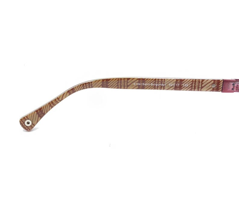 Montura de gafas Coach Montana HC 5038 9134 en color burdeos satinado y marrón, 52-17 135 imagen 10
