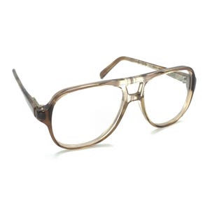 Destiny Springs NUOVI Occhiali da aviatore vintage Kenmark con montatura marrone trasparente 130
