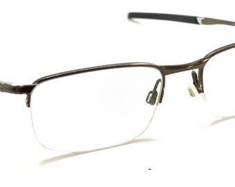 Oakley Barrelhouse 0.5 OX3174-0251 Pewter Half Rim Eyeglasses Frames 51-18 139