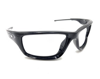 Oakley Canteen Black Rectangle Wrap Sunglasses Frames 60-16 122 Sports Men Women