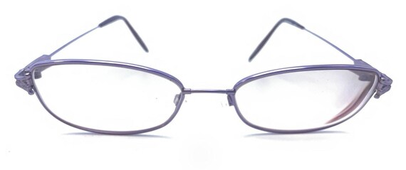 Marchon Flexon 970 Purple Rectangle Eyeglasses Fr… - image 2
