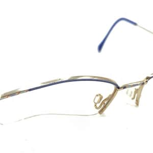 Cazal Mod 1158 Col 959 Silver Blue Metal Eyeglasses Frames 53-17 135 Germany
