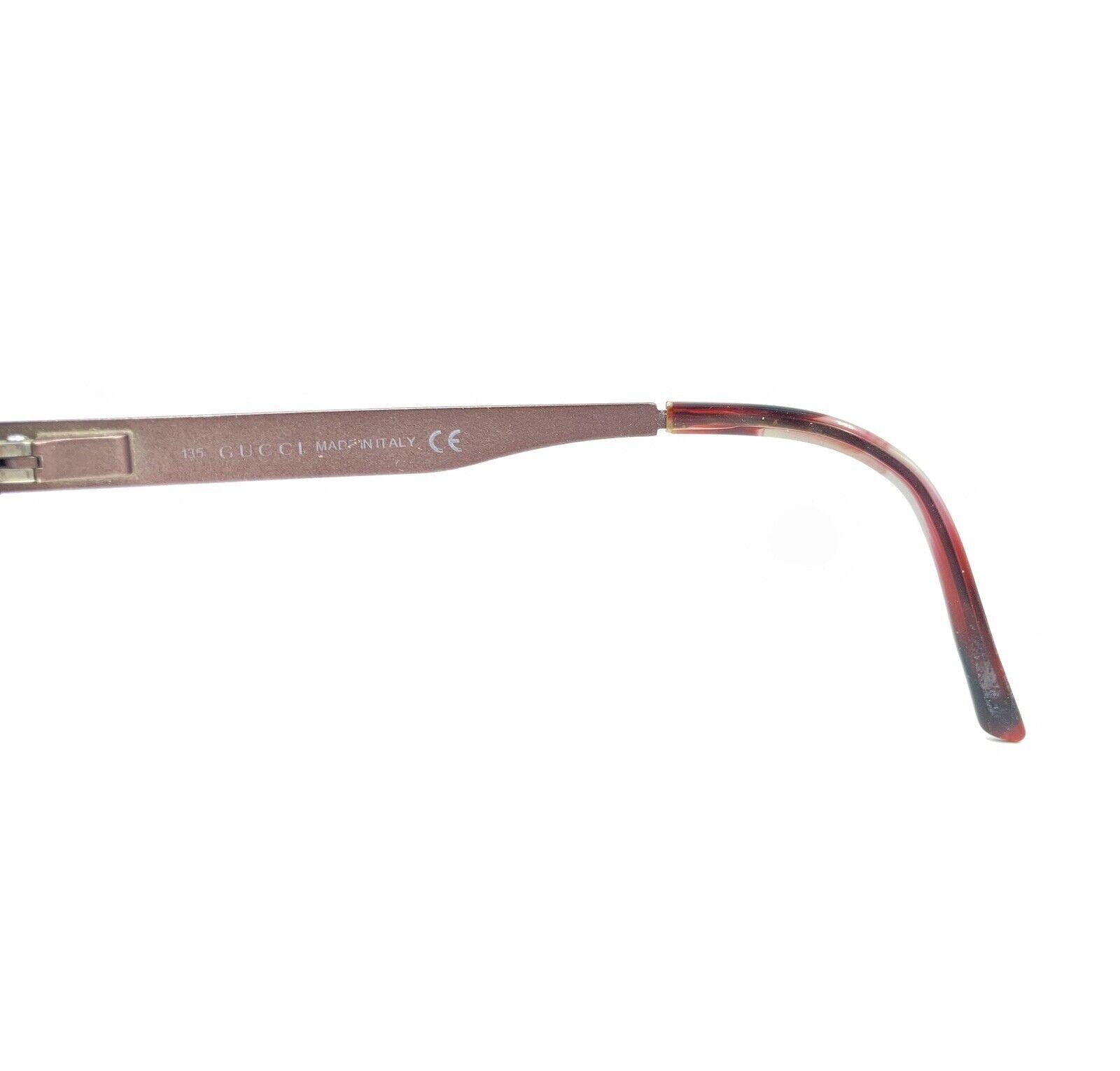 Gucci GG 2939/Strass Womens Polished Black Rectangular Full Rim Eyeglasses Frame Gucci GG 2939/strass LGY Dark Red Eyeglasses Frames 52-15  main image 2